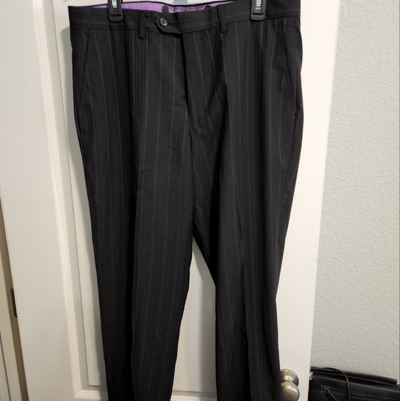 Magic Johnson Classic 2 pc Pinstripe Suit coat 40R pant 36 x 30 - Picture 3 of 7